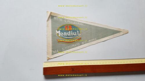 Mondial bandierina pubblicitaria originale anni 50