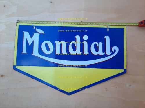 Mondial moto insegna originale smaltata cartello tabella targa originale anni …