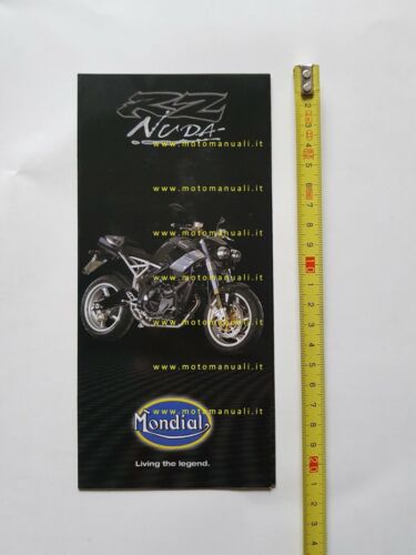 Mondial RZ Nuda 1000 2004 depliant originale brochure