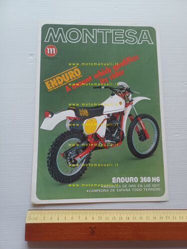 Montesa 360 - 250 H6 Enduro 1981 depliant originale