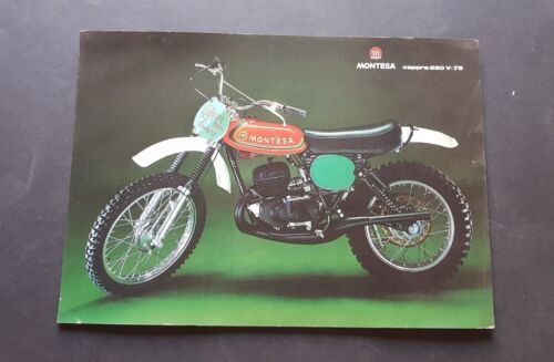 Montesa Cappra 250 V 75 cross depliant originale italiano brochure