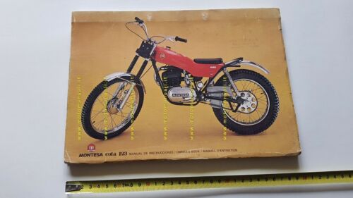 Montesa Cota 123 1972 manuale uso +catalogo ricambi originale owner …