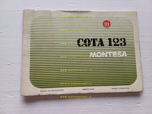 MONTESA Cota 123 manuale uso manutenzione + catalogo ricambi originale