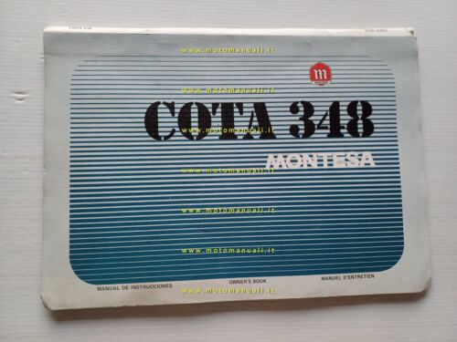 Montesa Cota 348 1976 manuale uso +catalogo ricambi originale owner …