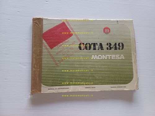 Montesa Cota 349 manuale uso + catalogo ricambi originale owner's …