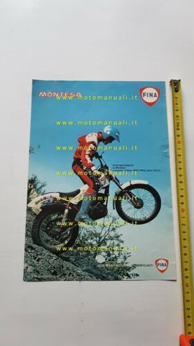 Montesa Fina 125 pilota Donchi depliant moto anni 70 italiano …