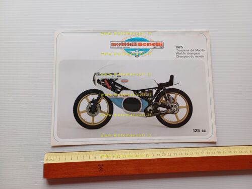 Morbidelli-Benelli Armi VR 125 GP 1976 depliant originale ITALIANO