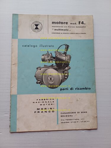 Morini Franco motore 50 F4 Multimatic catalogo ricambi originale parts …