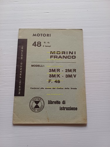 Morini Franco motori 50 3M-R-K-V-2M-F 48 anni 60 manuale uso …