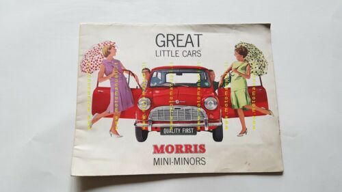 Morris modelli Mini Minor 1962 depliant INGLESE originale