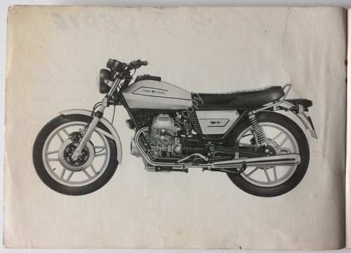 Moto Guzzi - V35 1^ Serie - Istruzioni con schema …