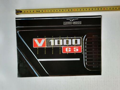 MOTO GUZZI 1000 G5 1980 depliant originale INGLESE motorcycle brochure …