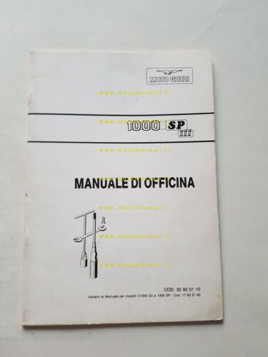 Moto Guzzi 1000 SP III Varianti Manuale Officina 1000 SP-G5 …