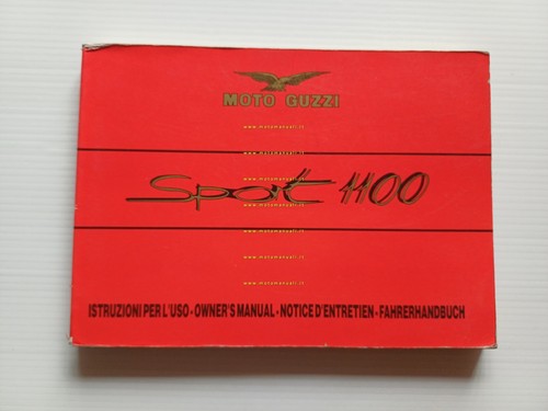 Moto Guzzi 1100 SPORT 1994 manuale uso manutenzione libretto originale