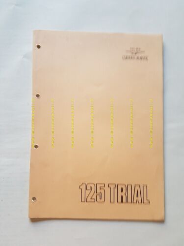 Moto Guzzi 125 Trial catalogo ricambi ORIGINALE spare parts catalogue