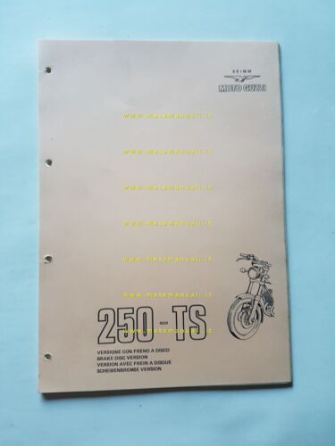 Moto Guzzi 250 TS 1975 catalogo ricambi ORIGINALE spare parts …