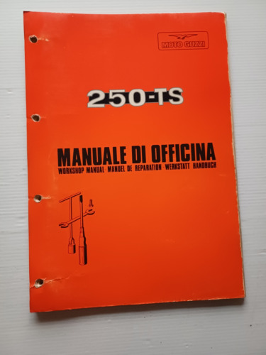 Moto Guzzi 250 TS 1976 manuale officina italiano originale