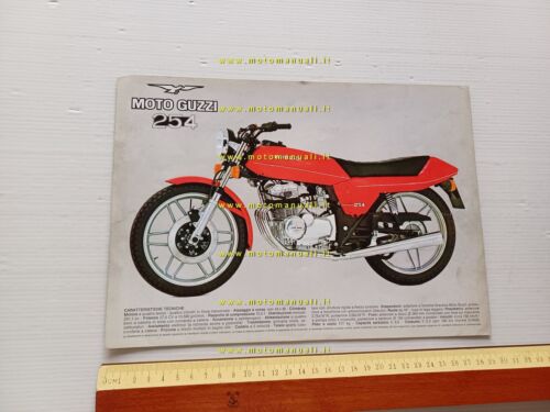 MOTO GUZZI 254 1977 depliant originale italiano