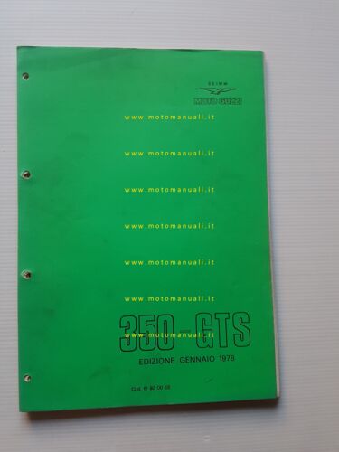Moto Guzzi 350 GTS 1978 catalogo ricambi originale