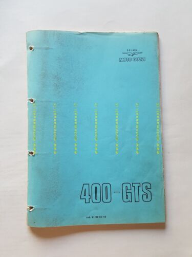Moto Guzzi 400 GTS 1977 catalogo ricambi ORIGINALE spare parts …