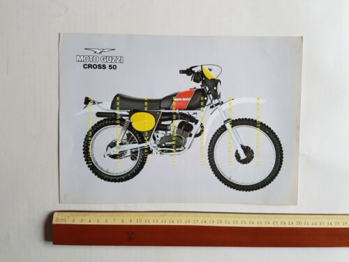 Moto Guzzi 50 Cross 1976 depliant originale ciclomotore brochure