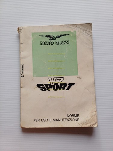 Moto Guzzi 750 V7 Sport 1973 manuale uso manutenzione italiano …