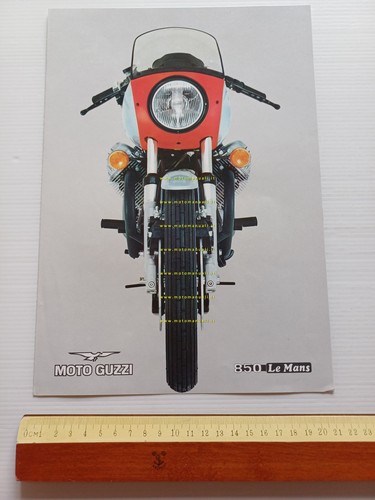 MOTO GUZZI 850 Le Mans 1975 1° serie depliant ORIGINALE