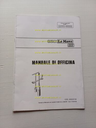 Moto Guzzi 850 Le Mans III 1981 Varianti Manuale Officina …