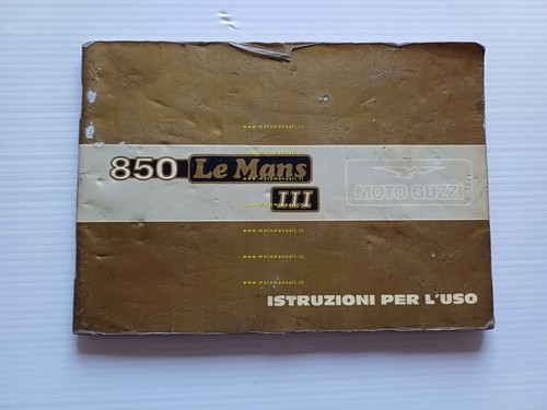 Moto Guzzi 850 Le Mans III 1982 manuale uso manutenzione …