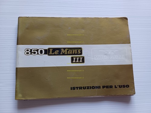Moto Guzzi 850 Le Mans III 1984 manuale uso manutenzione …