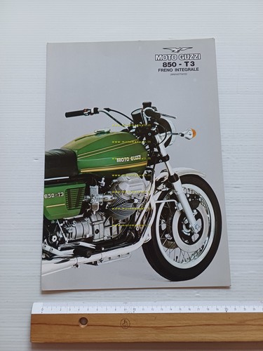 MOTO GUZZI 850 T3 1975 depliant originale italiano