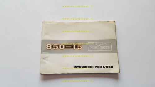 Moto Guzzi 850 T5 1983 manuale uso manutenzione originale italiano