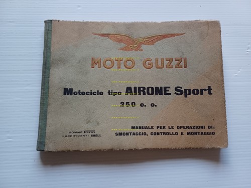 Moto Guzzi Airone 250 Sport 1950 manuale officina riparazione italiano …
