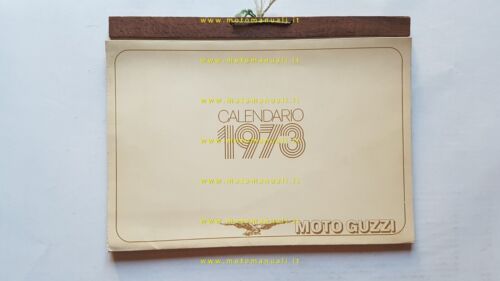 Moto Guzzi calendario 1973 originale no cartello tabella