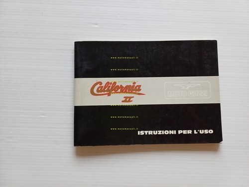 Moto Guzzi California II 1000 1982 manuale uso manutenzione libretto …