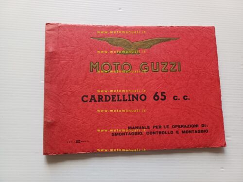 Moto Guzzi Cardellino 65 1955 manuale officina originale