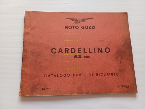 Moto Guzzi Cardellino 83 1962 catalogo ricambi originale