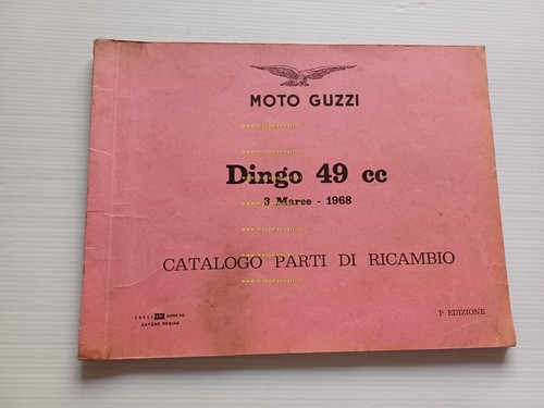 Moto Guzzi Dingo 49 3 Marce 1968 catalogo ricambi originale