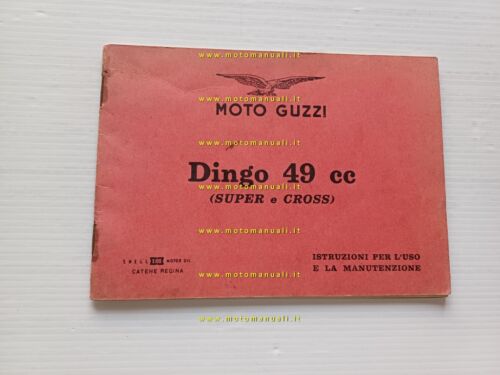 Moto Guzzi Dingo 49 Super Cross 1966 manuale uso manutenzione …