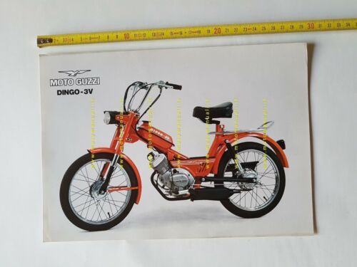 MOTO GUZZI Dingo 50 3 V 1974 depliant originale ciclomotore …