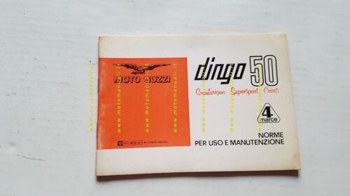 Moto Guzzi Dingo 50 4V GT Cross Supersport 1971 manuale …