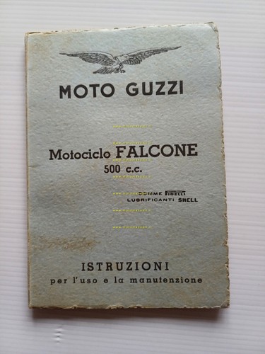 Moto Guzzi Falcone 500 1951 manuale uso manutenzione libretto originale