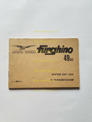 Moto Guzzi Furghino 49 1968 manuale uso originale motocarro owner's …