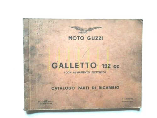 Moto Guzzi Galletto 192 Avv. El. 1964 catalogo ricambi ORIGINALE …