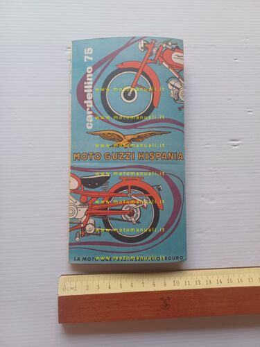 Moto Guzzi Hispania Cardellino 75 1958 depliant Spagnolo originale