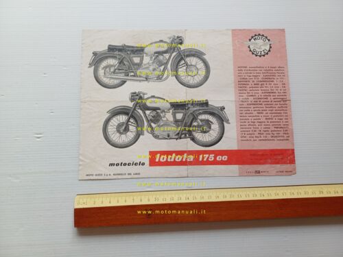 Moto Guzzi Lodola 175 1957 depliant ITALIANO originale