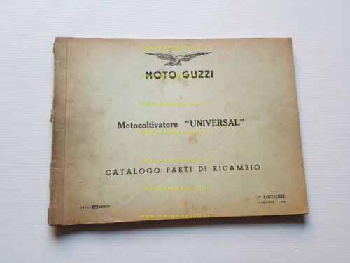 Moto Guzzi Motocoltivatore Universal 1964 catalogo ricambi originale