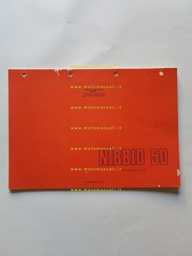 Moto Guzzi Nibbio 50 1979 catalogo ricambi originale spare parts …