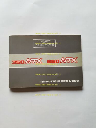 Moto Guzzi NTX 350 - 650 1987 manuale uso manutenzione …