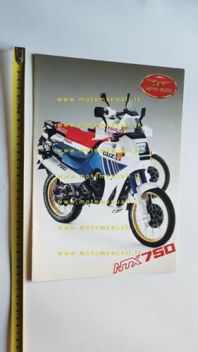 MOTO GUZZI NTX 750 1986 depliant ENDURO originale italiano brochure